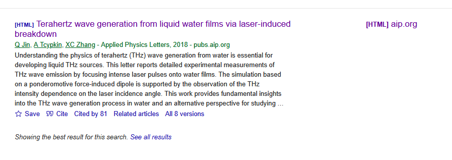 Google Scholar search result showing only three authors, omitting Yiwen E